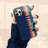 Custom Name Retro Rainbow Stripes iPhone Case