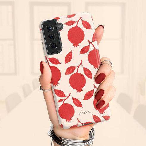 Personalized Pomegranate Bloom Galaxy Case