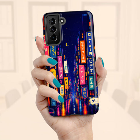 Personalized Midnight Tokyo Galaxy Case