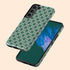 Custom Initials Floral Checkerboard Galaxy Case