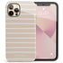 Custom Name Hand Drawn Pastel Stripes iPhone Case