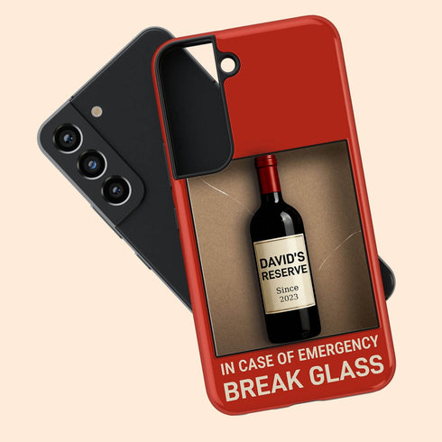 Personalized In Case of Emergency Break Glass Galaxy Case