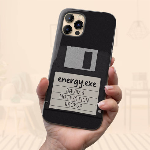 Personalized Emotional Backup Floppy Disk iPhone Case