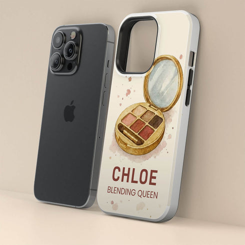 Personalized Glamour Blending Queen Makeup Palette iPhone Case