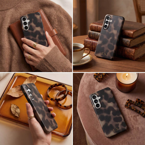 Personalized Amber Tortoise Galaxy Case