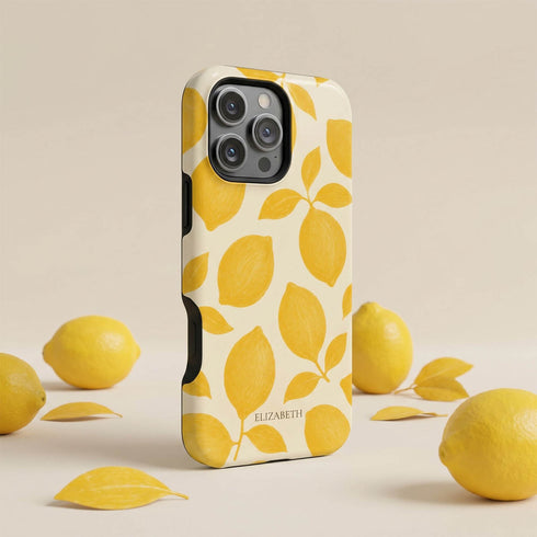 Personalized Amalfi Lemon iPhone Case