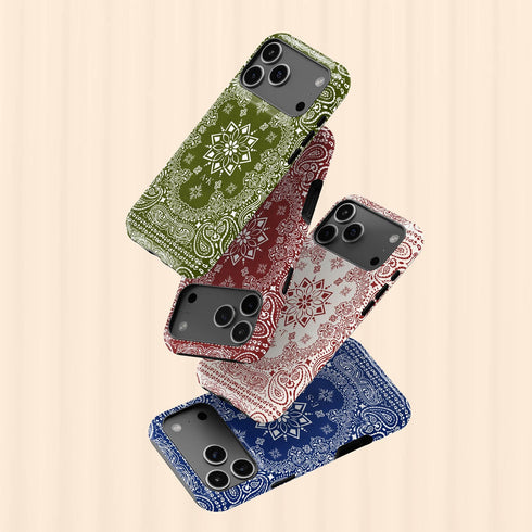 Personalized Iconic Paisley Bandana iPhone Case