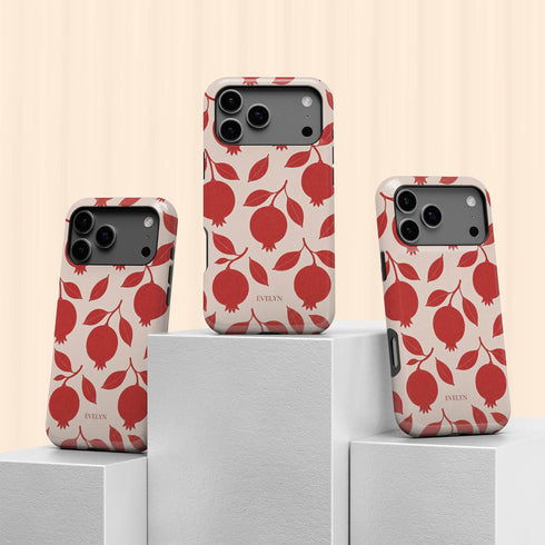 Personalized Pomegranate Bloom iPhone Case