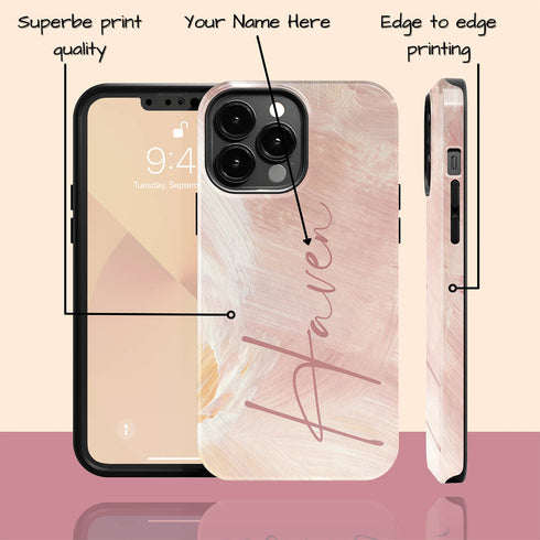 Acrylic Paint Custom Signature Personalized Name iPhone Case