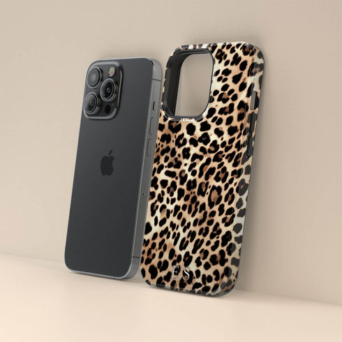Custom Initials Lush Leopard iPhone Case