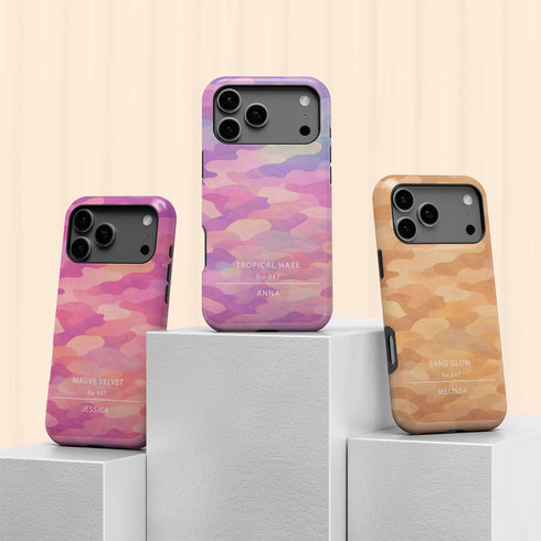 Personalized Gradient Bloom Camo iPhone Case