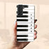 Personalized Music Lover Piano Keys Galaxy Case