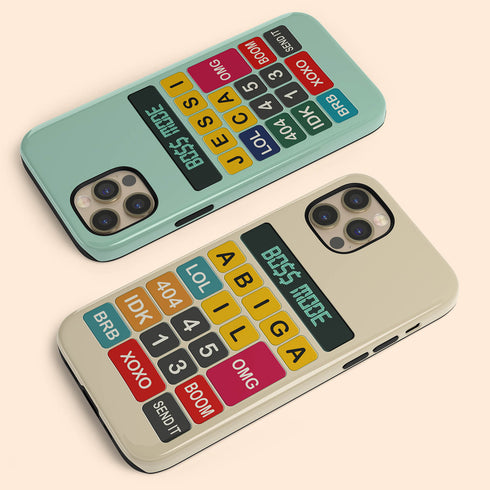 Personalized Retro Calculator iPhone Case