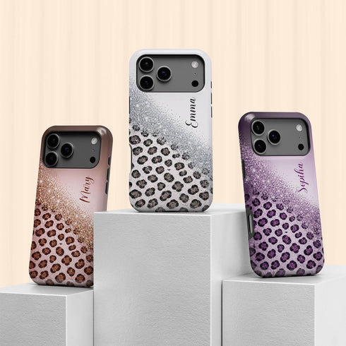 Personalized Leopard Glam iPhone Case