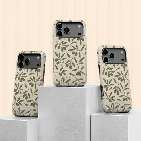 Personalized Olive Branch iPhone Case