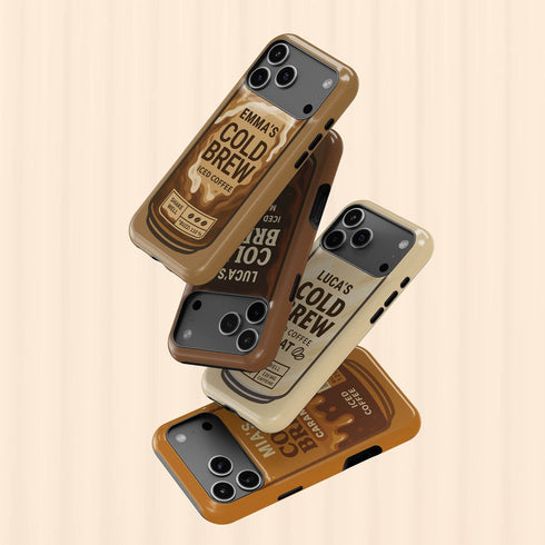 Personalized Coffee Lovers Cold Brew iPhone Case