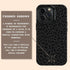 Dark Leopard Crossed Arrows Initials iPhone Case
