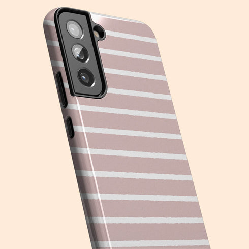 Custom Name Hand Drawn Pastel Stripes Galaxy Case