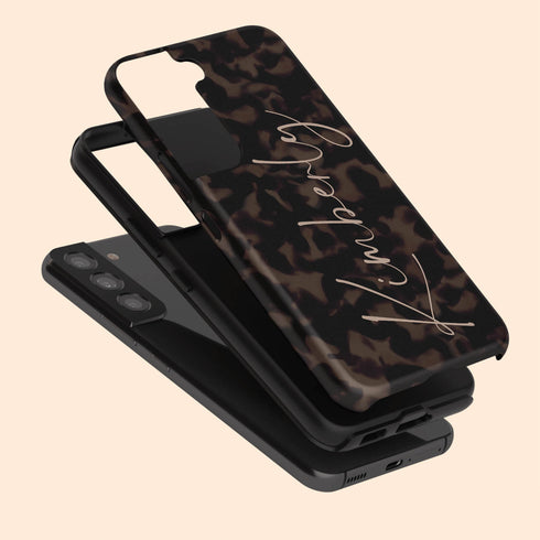 Tortoiseshell Custom Signature Name Galaxy Case