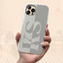 Personalized Minimalist Two-Tone Solid iPhone Case