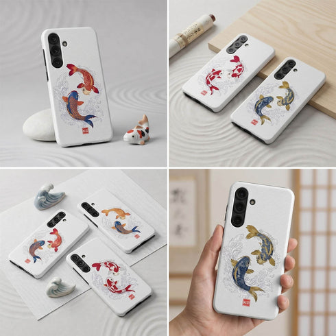 Personalized Yin Yang Koi Harmony Galaxy Case
