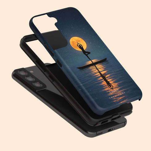 Personalized Calm Celestial Yoga Galaxy Case