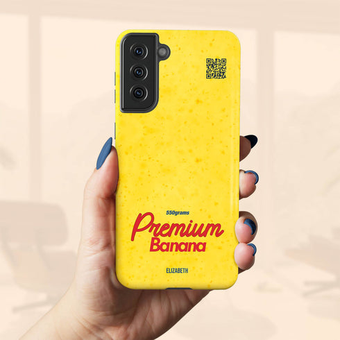 Personalized Premium Banana QR Galaxy Case