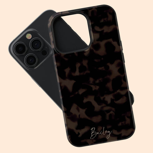 Custom Signature Name Tortoiseshell iPhone Case