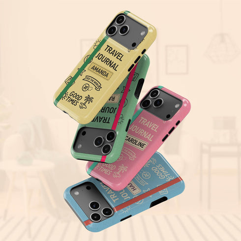 Personalized Classic Travel Journal iPhone Case