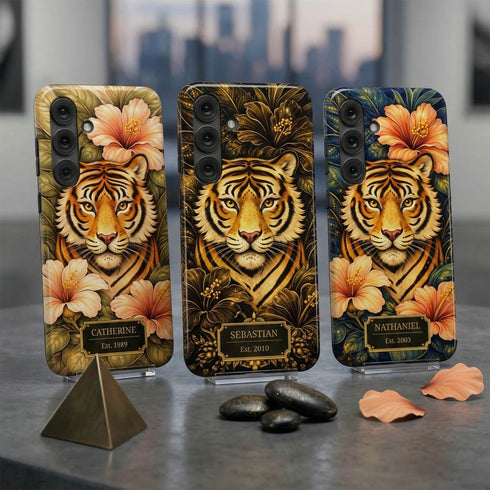 Personalized Royal Tiger Garden Galaxy Case