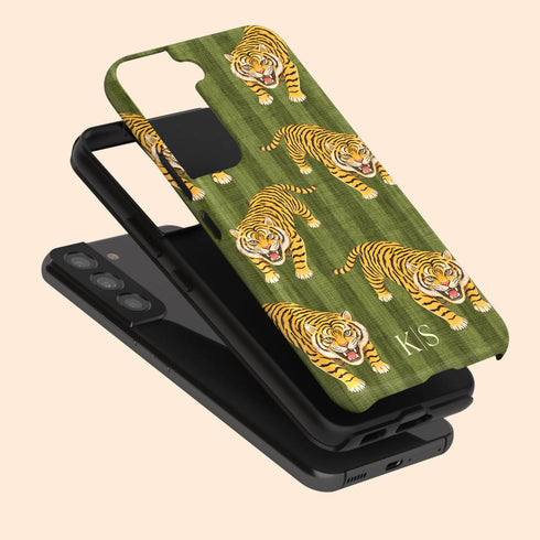 Personalized Bold Imperial Tiger Galaxy Case