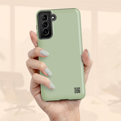 Custom Special Message QR Code Edge Galaxy Case