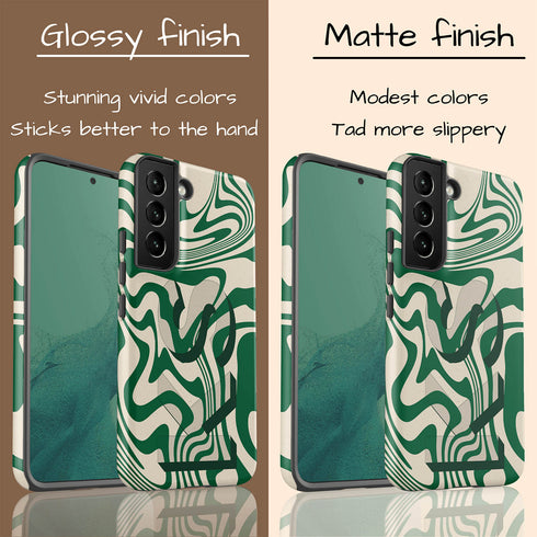 Custom Twister 3D Initials Galaxy Case