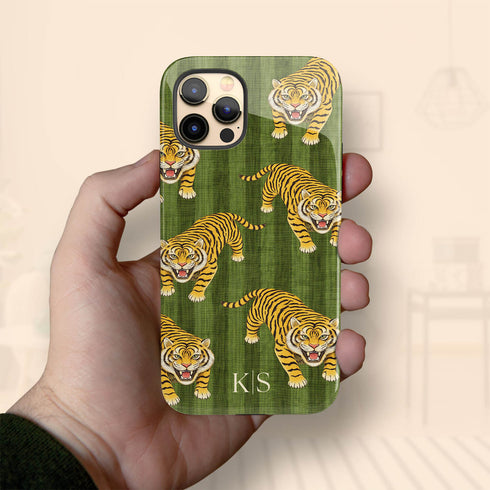 Personalized Bold Imperial Tiger iPhone Case