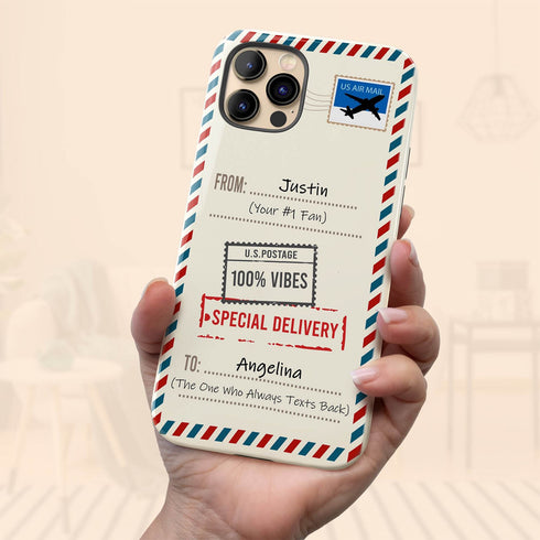 Personalized Classic Mailing Envelope iPhone Case