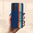 Custom Name Retro Rainbow Stripes Galaxy Case