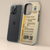 Personalized Urban Metro Ticket iPhone Case