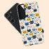 Custom Initials Tabby Cat Lovers Galaxy Case