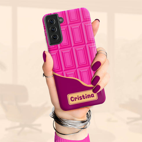 Personalized Sweet Chocolate Snack Bar Galaxy Case