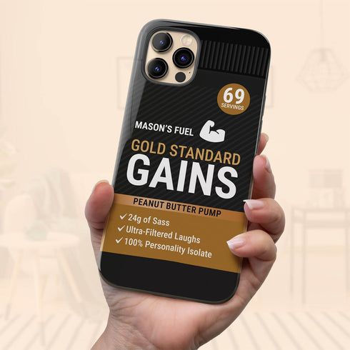 Personalized Gym Rat Protein Powder iPhone Case