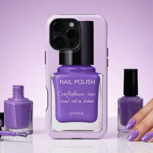 Personalized Glossy Nail Polish iPhone Case