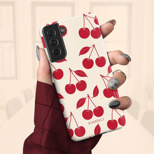 Personalized Cherry Pair Galaxy Case