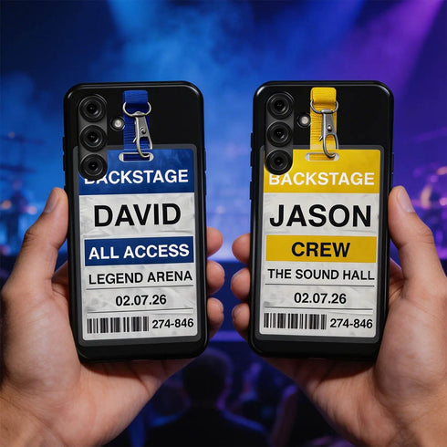 Personalized Music Concert Backstage Pass Galaxy Case
