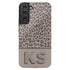 Boho Leopard 3D Initials Galaxy Case