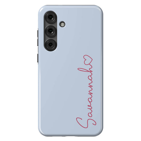 Personalized Cute Vibrant Heart Accent Galaxy Case