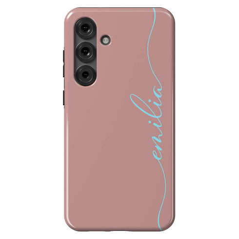 Custom Name Fresh Calligraphy Galaxy Case - Vertical