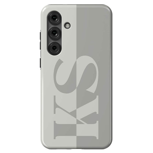 Personalized Minimalist Two-Tone Solid Galaxy Case