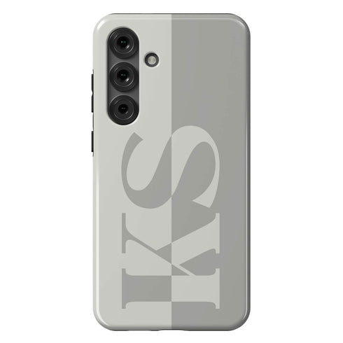 Personalized Minimalist Two-Tone Solid Galaxy Case