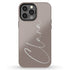 Custom Signature Name Earth Tones iPhone Case - Light