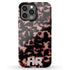 3D Custom Initials Dark Tort iPhone Case - Centered